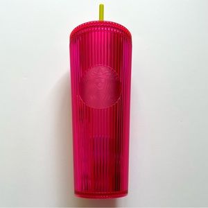 Starbucks Venti Summer 2023 Iridescent Magenta Bling Cold Cup Tumbler